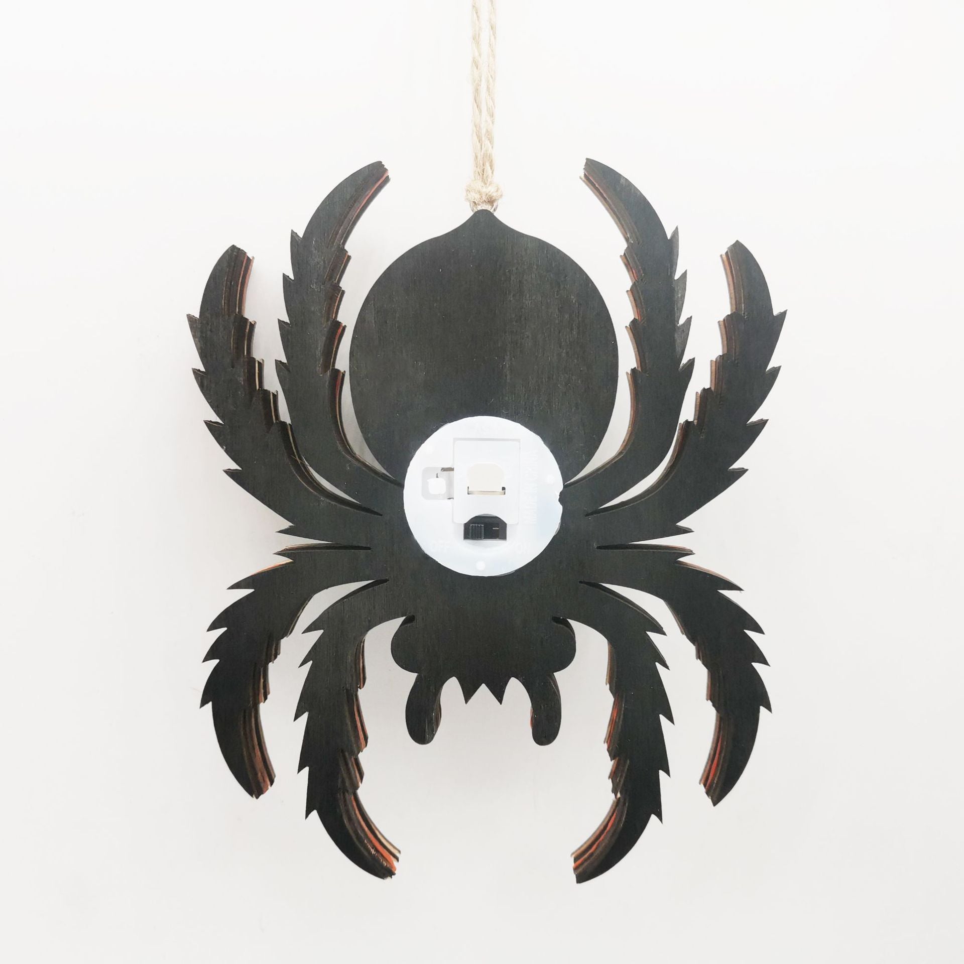 Halloween Wooden Luminescent Spider Lighting Pendant