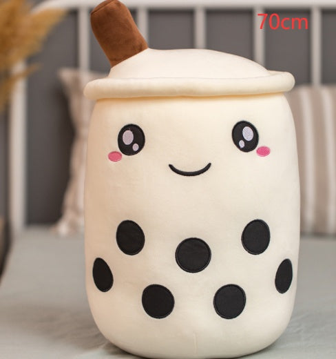 Cute Fruit Drink Plush Soft Strawberry Milk Tea Stuffed Animals