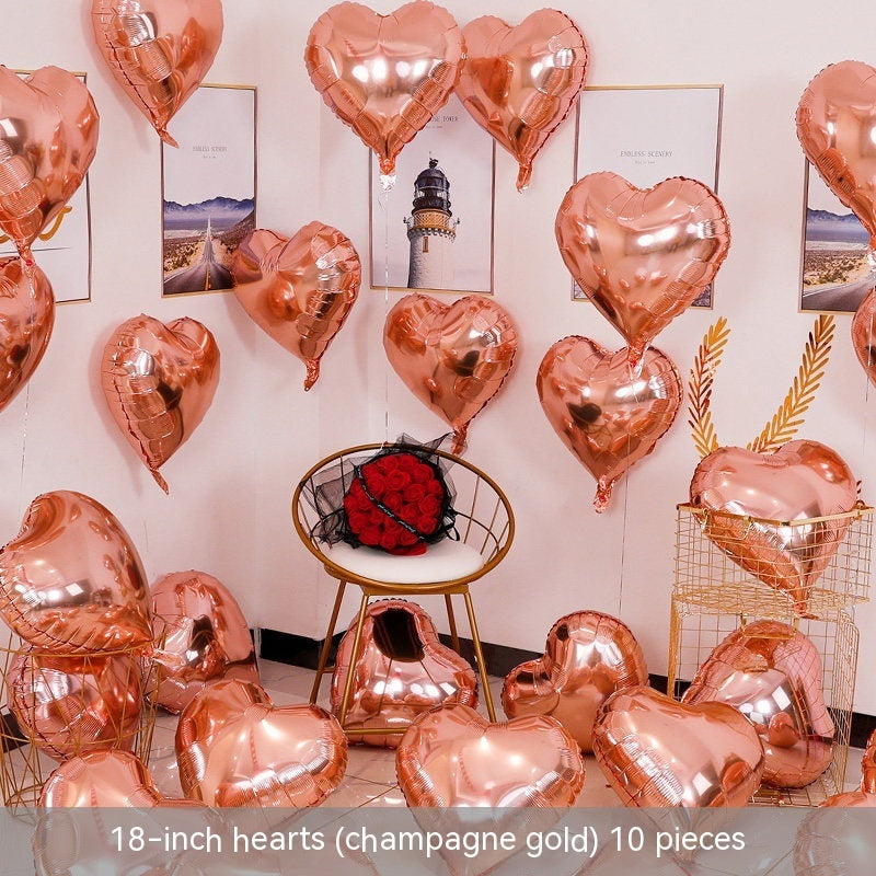 Heart-shaped Aluminum Balloon 520 Wedding Room Decoration Birthday Party, Balloons, Heart Balloons, valentines day, shop valentine's day deals, valentines, valentine's day gifts, valentine day, valentines day gifts, valentines day decor, Decognomes,  valentine decoration, valentines day decoratio, valentine decor, valentines decor, valentines decorations