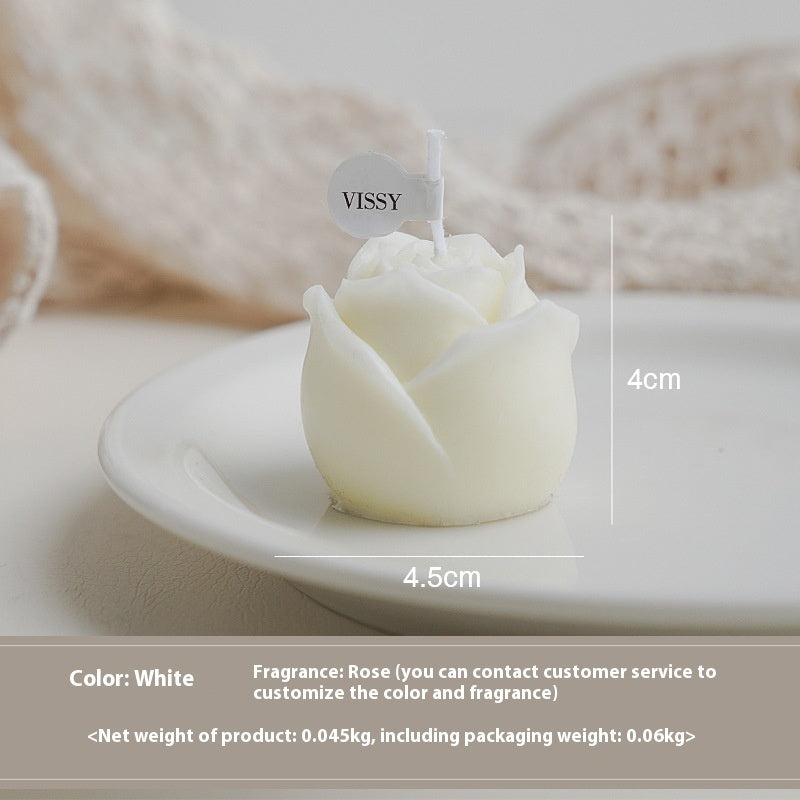 Rose Qixi Valentine's Day Fragrance Birthday Gift Simulation Flower Aromatherapy Candle Atmosphere Gift, candles, decognomes, tulip candles