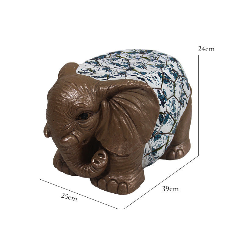 Outdoor Garden Floor Animal Sculpture Stool Decoration