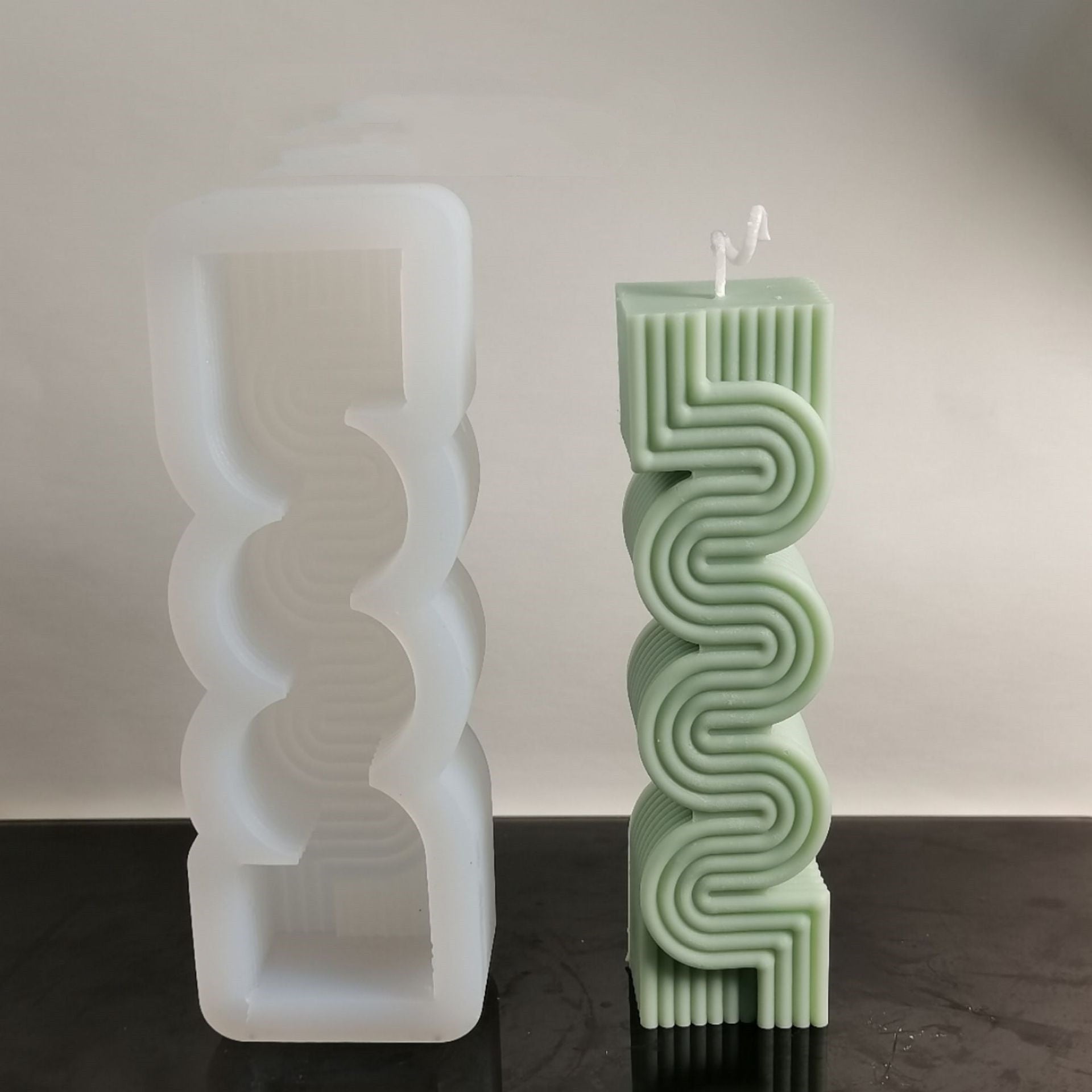 Household Fashion Geometry Pattern Lines Candle Mould, Silicone candle molds, Geometric candle molds, DIY candle making molds, Aromatherapy Candle, Sented candle, candles, 