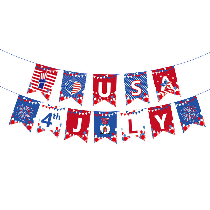 Hanging Flag Garden Banner National Day Party Decoration Supplies Venue Layout Props, 4th of July decorations, American flag decorations, Patriotic decorations, Red, white and blue decorations, July 4th wreaths, July 4th garlands, July 4th centerpieces, Fireworks decorations, July 4th banners, July 4th streamers, July 4th balloons, July 4th table runners, July 4th tablecloths, July 4th lights, July 4th outdoor decorations, Patriotic yard stakes, Patriotic inflatables, Patriotic door wreaths, Patriotic