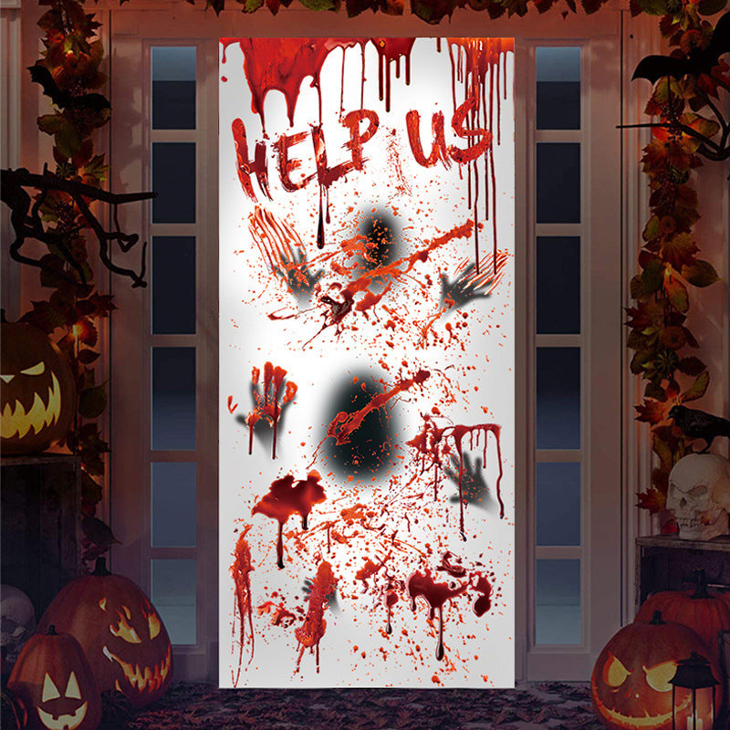 New Hot Sell Halloween Horror Door Sticker