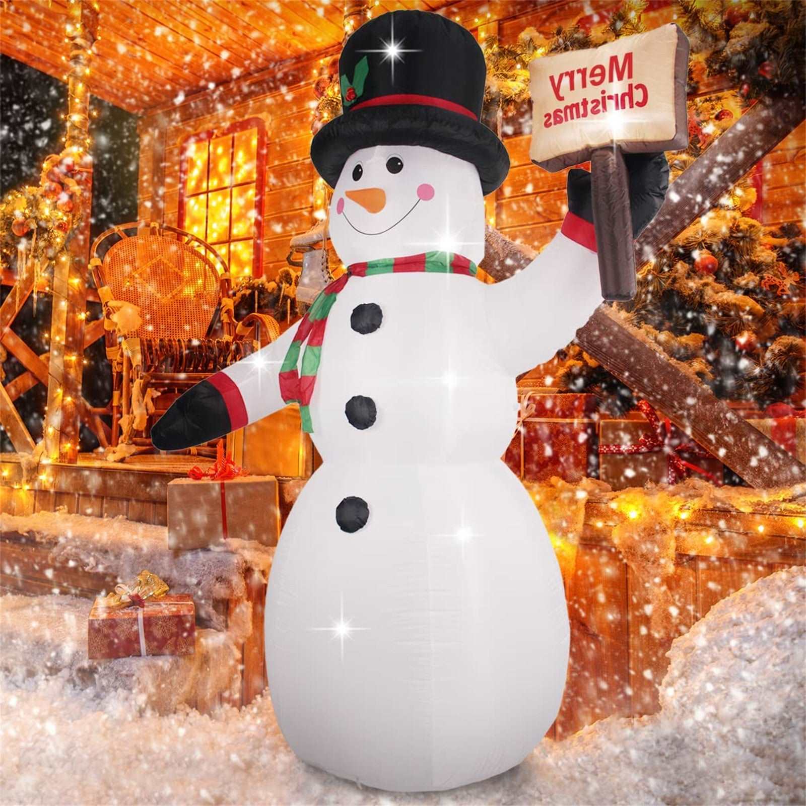 8ft Snowmen Christmas Inflatable Decorations Built-in LED Light, Christmas Inflatable, Christmas Inflatable Decoration, Holiday Season Inflatable, Christmas inflatables, Christmas inflatables on Sale, Christmas inflatables 2022, Christmas inflatables lowes, Christmas inflatables wholesale