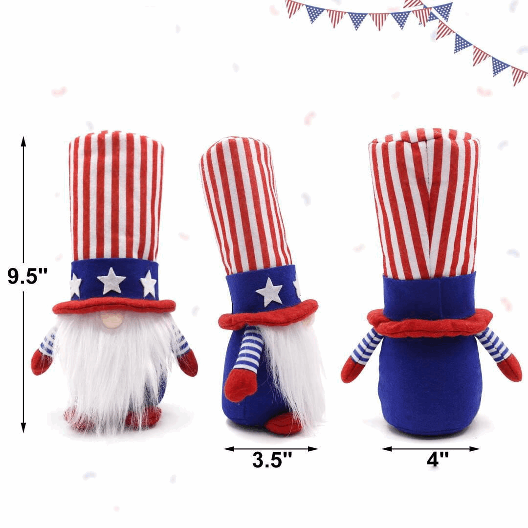 National Day Gnomes Patriotic gnome Independence Day Gnome, 4th of July Gnome,  Gnome For Sale, Handmade Gnome, Memorial Day Gnome, Veterans Day Gnome, Flag Day Gnome, Labor Day Gnome, Columbus Day Gnome