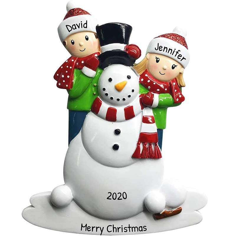 PVC Christmas Snowman Pendant