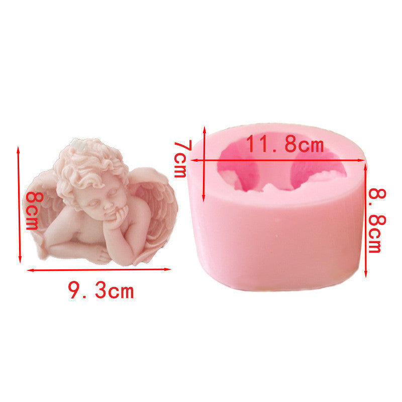 Three-dimensional Little Angel Sented Candle Mold