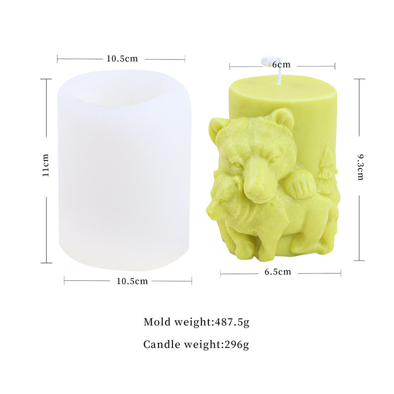 Geometric Small Animal Food Grade Liquid Silicone Candle Mold, Geometric candle molds, Abstract candle molds, DIY candle making molds, Decognomes, Silicone candle molds, Candle Molds, Aromatherapy Candles, Scented Candle, 