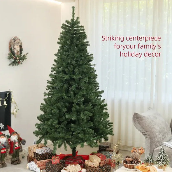 7.5ft Artificial Christmas Tree, Xmas Tree with 1346 Branch Tips, Auto Open, Holiday Décor with Steel Base for Home Office, Green Christmas tree, Artificial Christmas tree, Real Christmas tree, Miniature Christmas tree, Tabletop Christmas tree, Pre-lit Christmas tree, Flocked Christmas tree, White Christmas tree, Black Christmas tree, Ceramic Christmas tree, Christmas tree topper, Christmas tree skirt, Christmas tree stand, Christmas tree storage bag, Christmas ornaments, Glass Christmas ornaments,