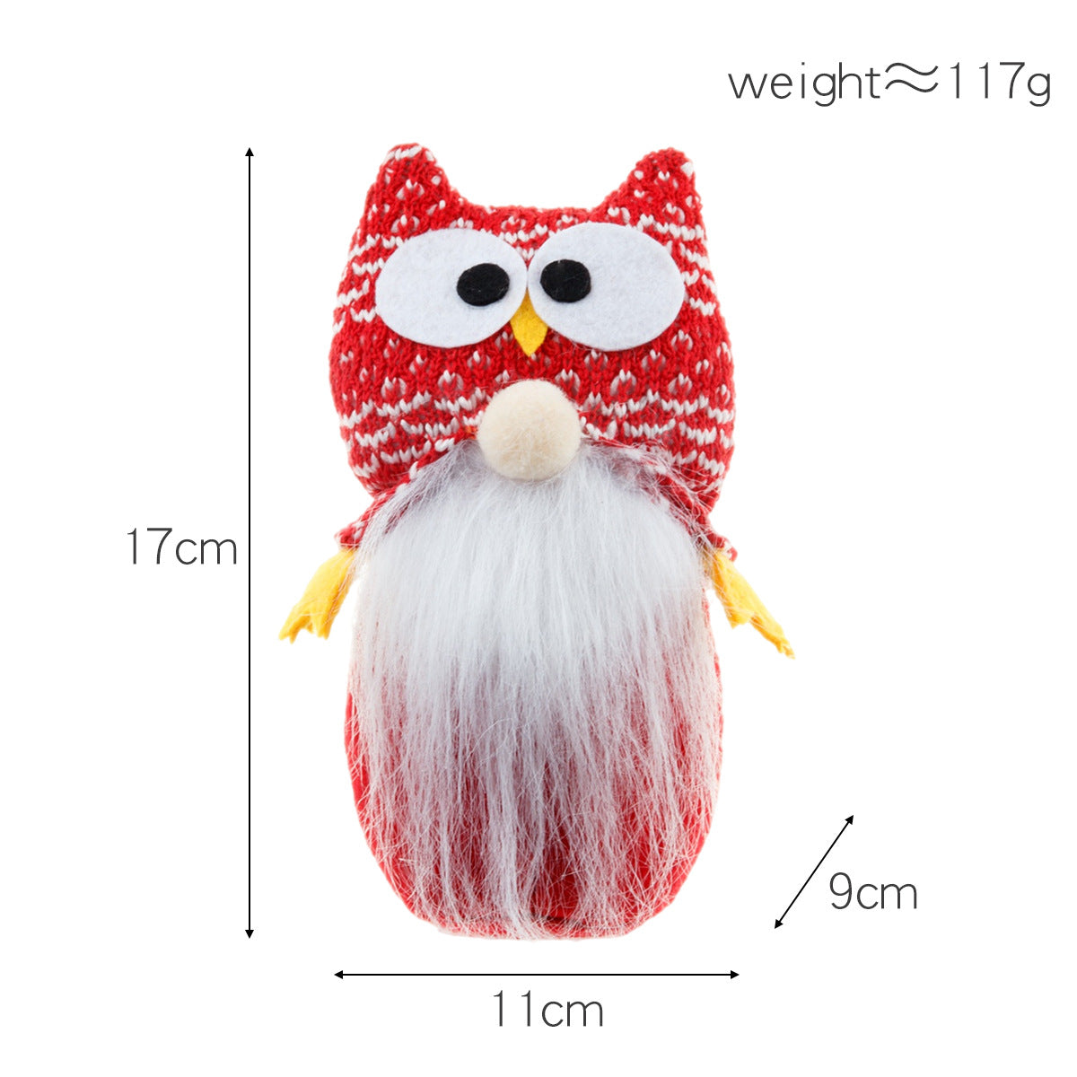 Owl Rudolf Faceless Doll Long Legs Doll Ornaments