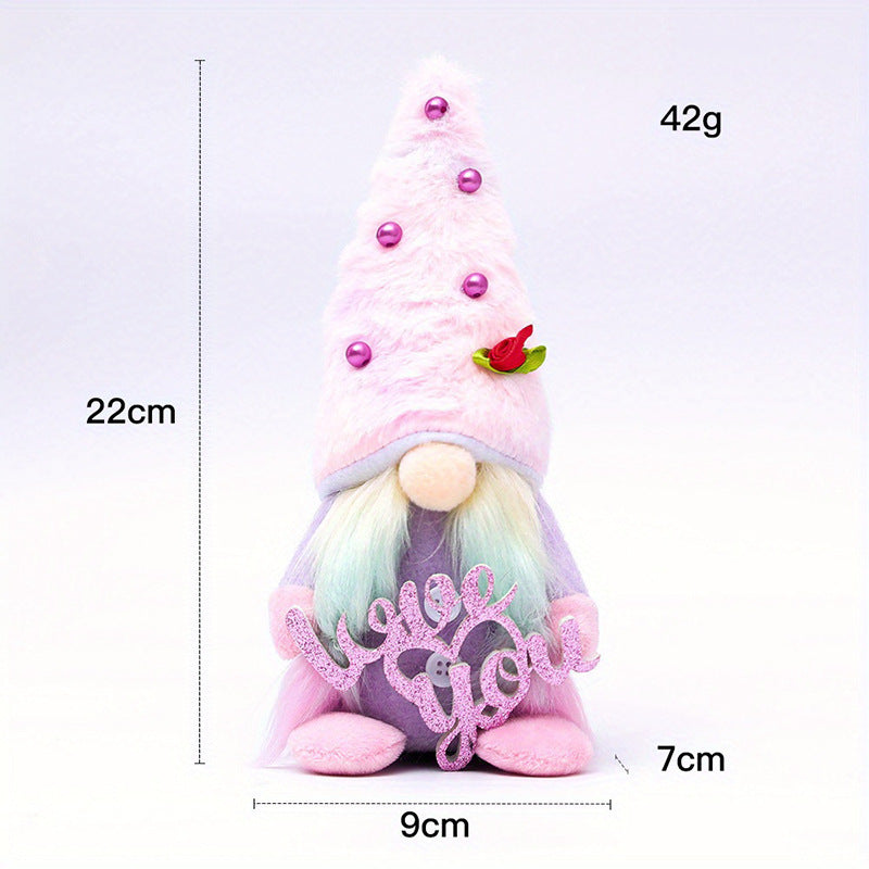 Creative Desktop Decoration Tie-dyed Faceless Doll