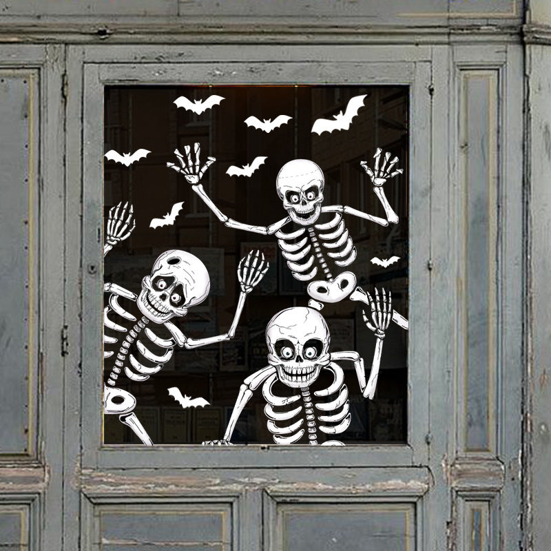 Halloween wall sticker skull sticker removable