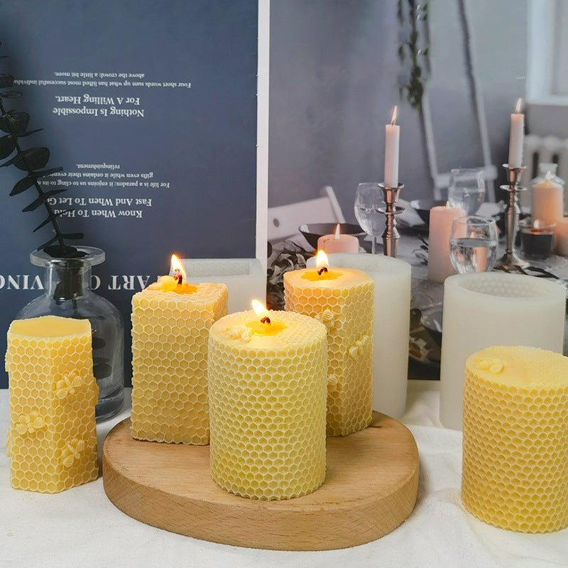 Creative Beehive Plaster Diffuser Stone Aromatherapy Candle Abrasive, Geometric candle molds, Abstract candle molds, DIY candle making molds, Decognomes, Silicone candle molds, Candle Molds, Aromatherapy Candles, Scented Candle,