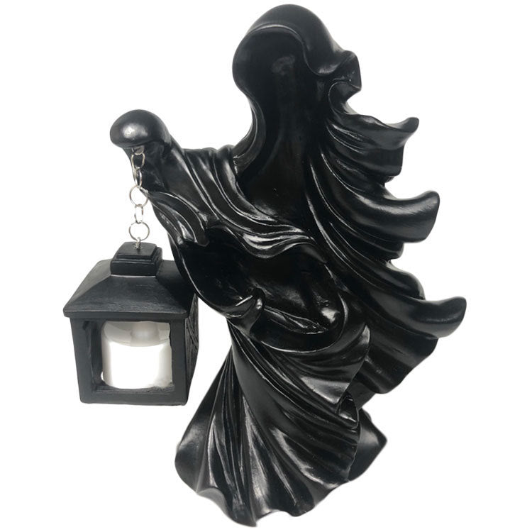 Lantern Halloween Resin Ornament Lantern Witch