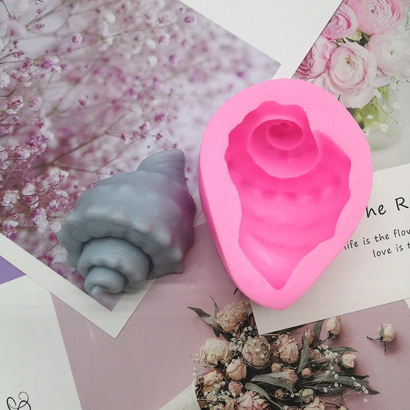 Diy Conch Shape Perfumed Soap Mould Fondant Cake Mold Chocolate Mold, Halloween pumpkin candle molds, Easter egg candle molds, Animal candle molds, Sea creature candle molds, Fruit candle molds, Geometric candle molds, Abstract candle molds, DIY candle making molds,