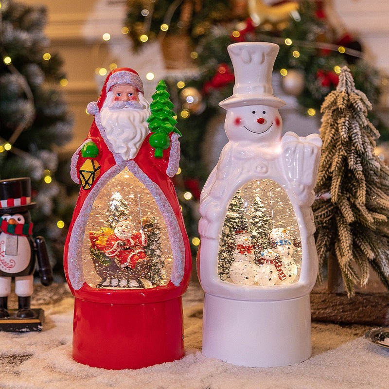 Christmas Music Box, Christmas Decoration Old Man Snowman Music Box Desktop Ambience Light, Holiday Ornaments, Christmas Decoration Items, Christmas Christmas Ornaments, Christmas Decoration Items, 