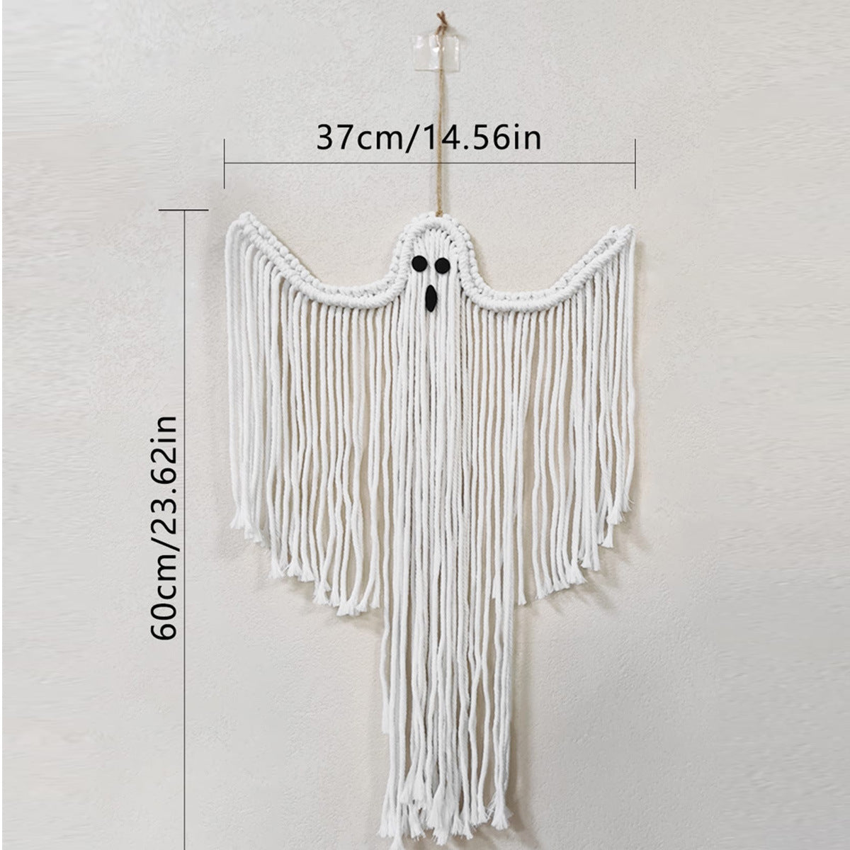 Halloween Decorative Ornaments Hand-woven White Ghost