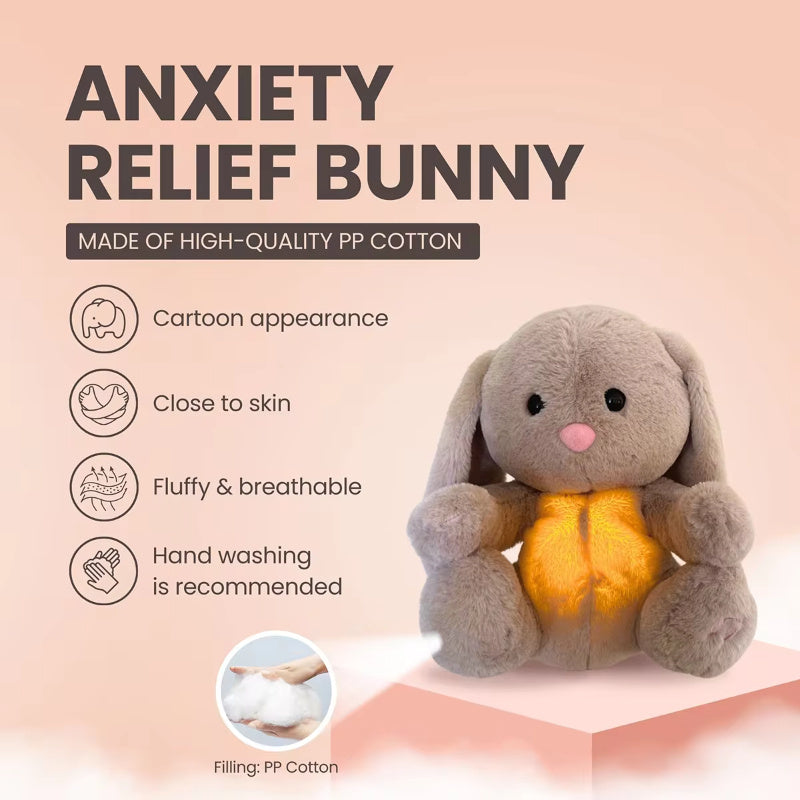 Breathing Rabbit Soothing Sensory Plush Toy With Relieve Anxiety Bunny Comforter Breathes For Newborn Conciliate Baby, stuffed animals, weighted stuffed animal, stuffed animal​, highland cow stuffed animal, Plush Toys, Soft Toys, Teddy Bear, plush​, plushies, Decognomes, Plush doll