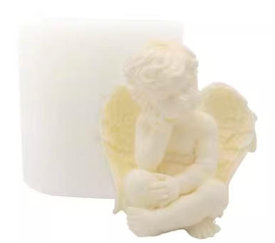 Angel candle silicone mold