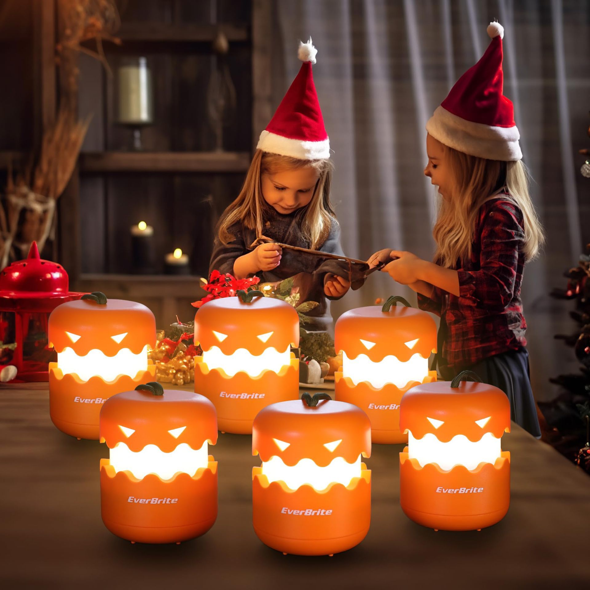 Halloween Pumpkin Foldable Party Decoration LED Small Night Lamp