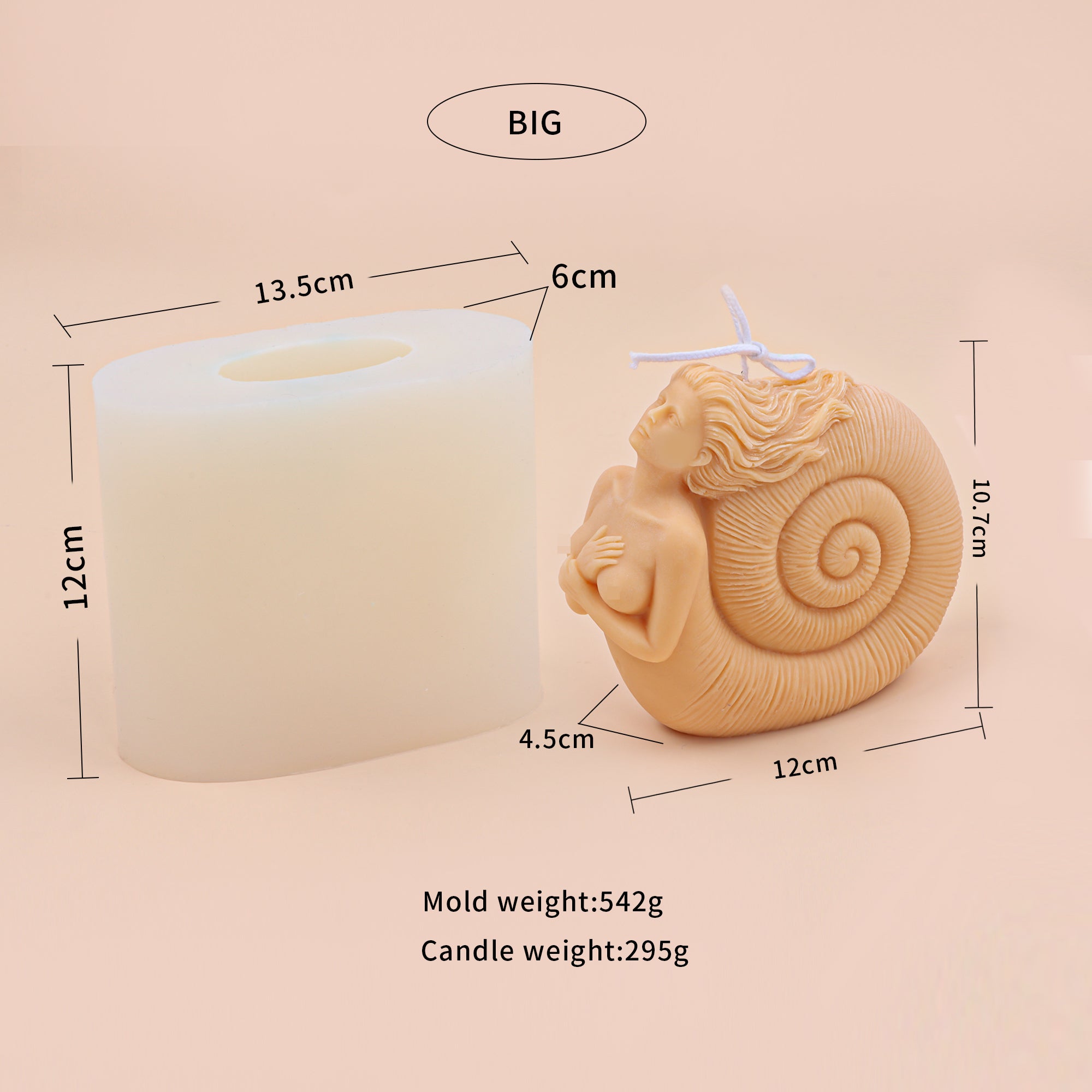 Conch Hold Chest Female Silicone Candle Mould Aromatherapy Car Decoration Mould, Geometric candle molds, Abstract candle molds, DIY candle making molds, Silicone candle molds, 