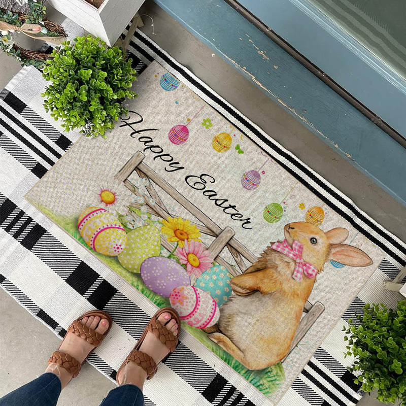 Easter Bunny Floor Mat European And American Flower Decoration