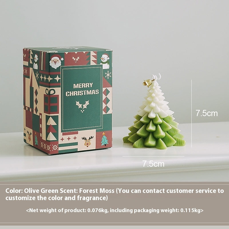 Gift Creative Gift Box Christmas Tree Aromatherapy Candle Ornaments