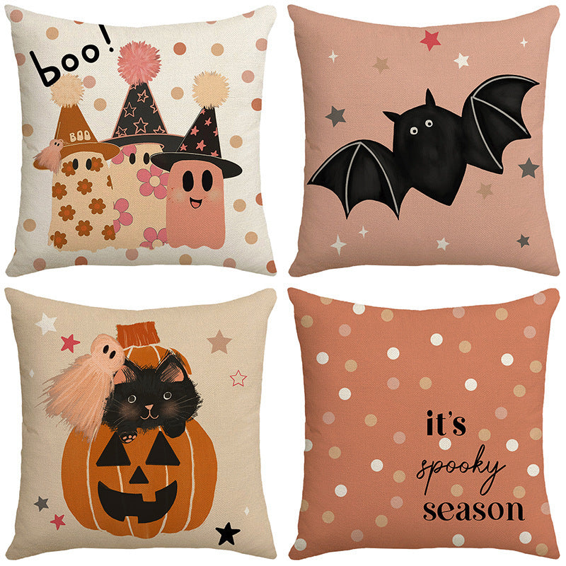 Halloween Pillow Cover Living Room Pumpkin Printing