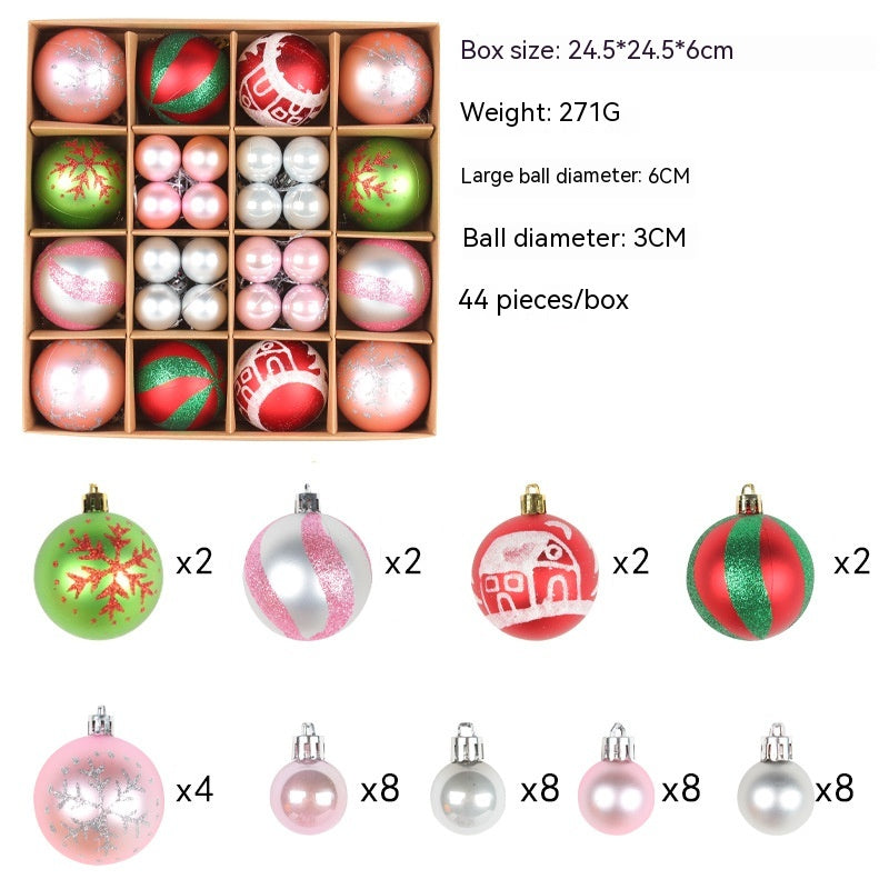 Christmas Tree Decoration Colorful Ball Gift Set