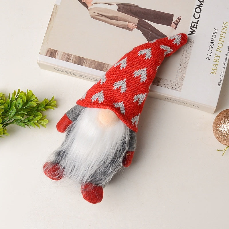 2023 New Christmas Faceless Old Man Doll Valentine's Day Love Rudolf Window Doll Christmas Ornament