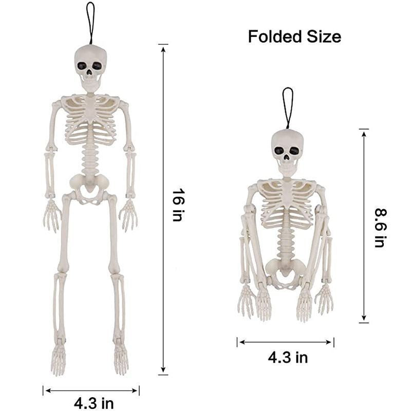 Halloween Simulation 40CM Skeleton Pendant Stand-able Movable Joint