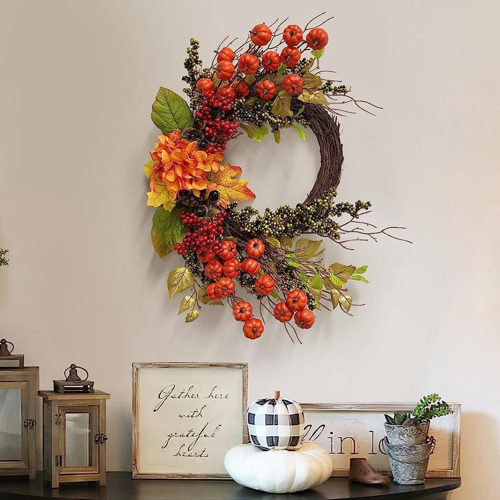 Thanksgiving Harvest Festival Garland Autumn Color Berry Branches Vine