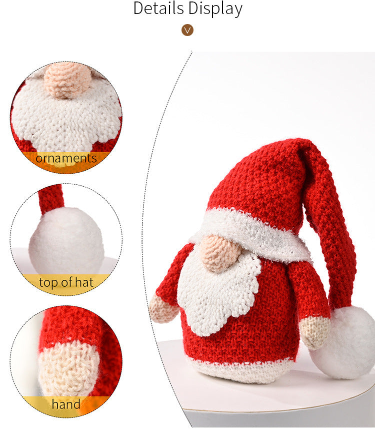 Knitted Rudolf Ornaments Christmas Doll