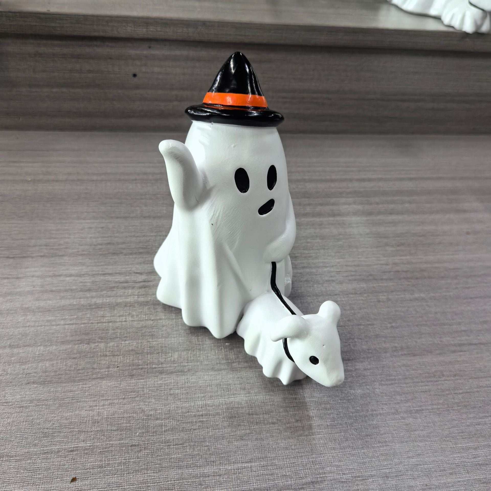 Halloween Little Ghost Dog Walking Ornaments