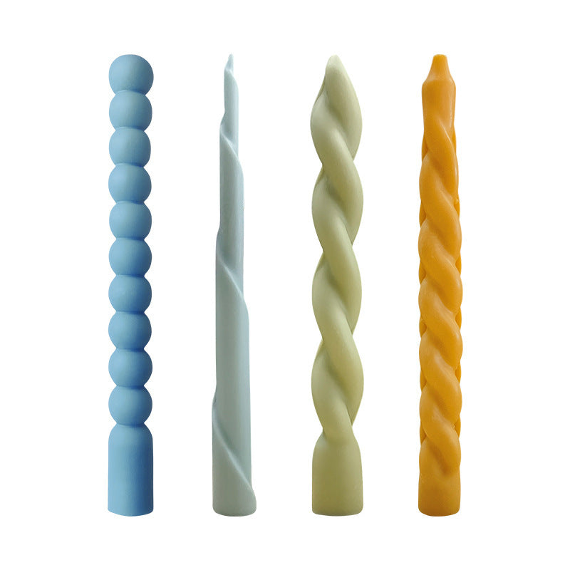 Thread Long Brush Holder Aromatherapy Candle Silicone Mold