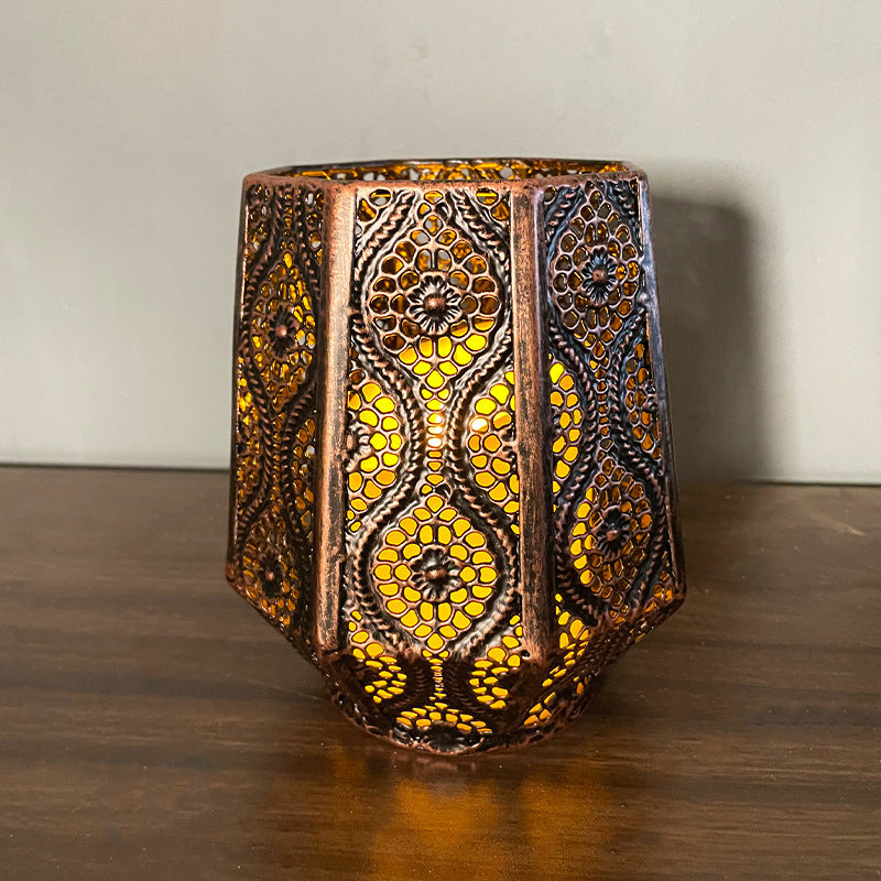 Morocco Candle Holder Retro Hollow Pattern,  candle holder, candle stick holder, glass candle holder, iron candle holder, wicker candle holder 2 piece set, candle holders, candlesticks, candle sticks, Luxury candles holders, taper candle holders, candlestick holder, Wooden Candlestick Candle Holder, Metal Candle Holders