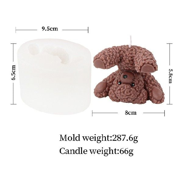 3D Cute Bear Silicone Candle Mold Bear Shape Epoxy Resin, Geometric candle molds, Abstract candle molds, DIY candle making molds, Decognomes, Silicone candle molds, Candle Molds, Aromatherapy Candles, Scented Candle, 