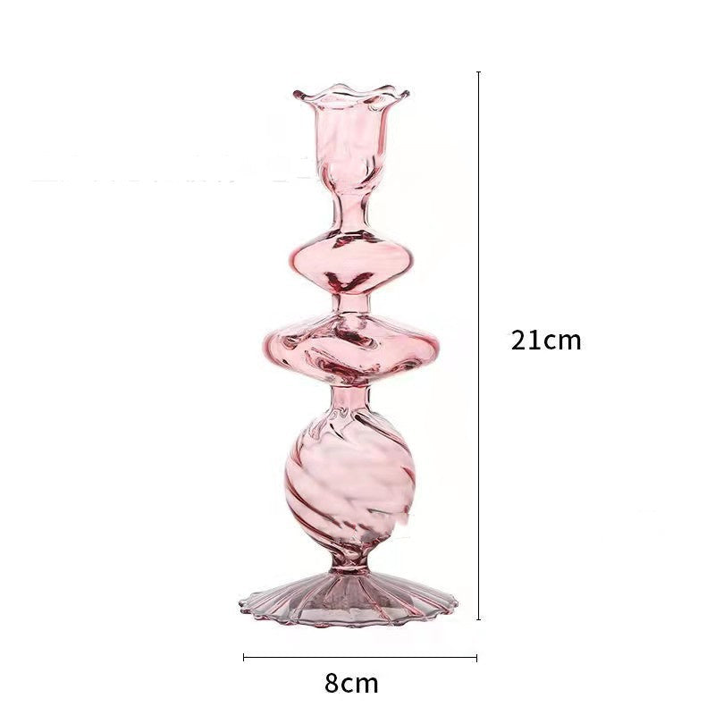 Hand Blown Glass Candle Holder Home Vase Ornament, candle holder, candle stick holder, glass candle holder, iron candle holder, wicker candle holder 2 piece set, candle holders, candlesticks, candle sticks, Luxury candles holders, taper candle holders, candlestick holder, Wooden Candlestick Candle Holder, Metal Candle Holders