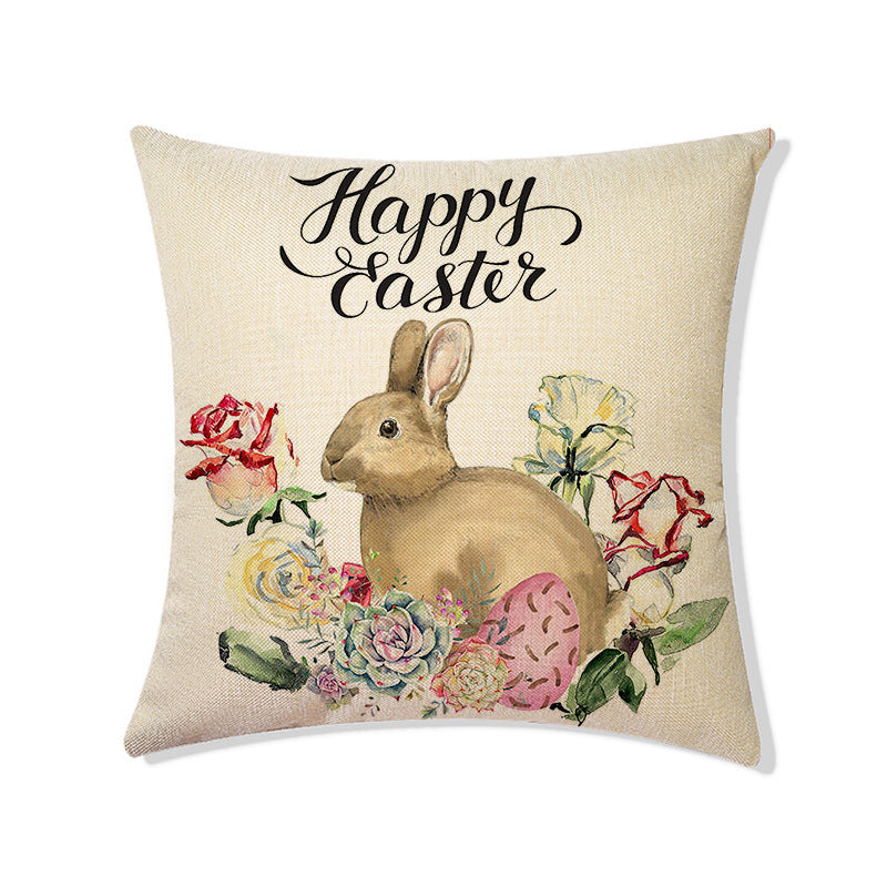 Easter Linen Holiday Decoration Living Room Sofa Bedside Pillow, easter decorations, Easter Decor, easter table decor, outdoor easter decorations, shop easter, Decognomes, Spring Decorations