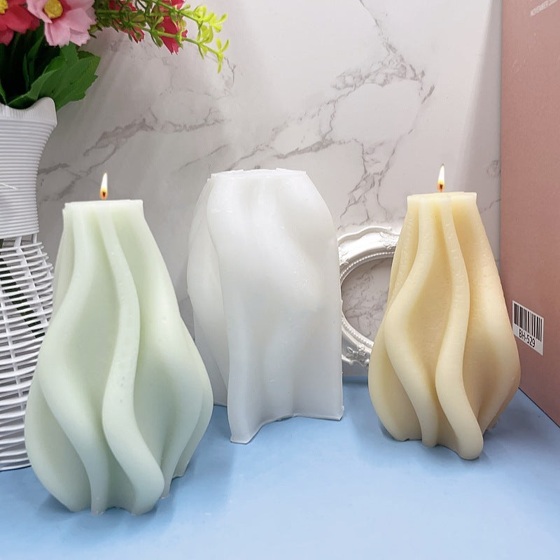 Irregular Shaped Column Silicone Mold Gypsum Creative Decoration Mold