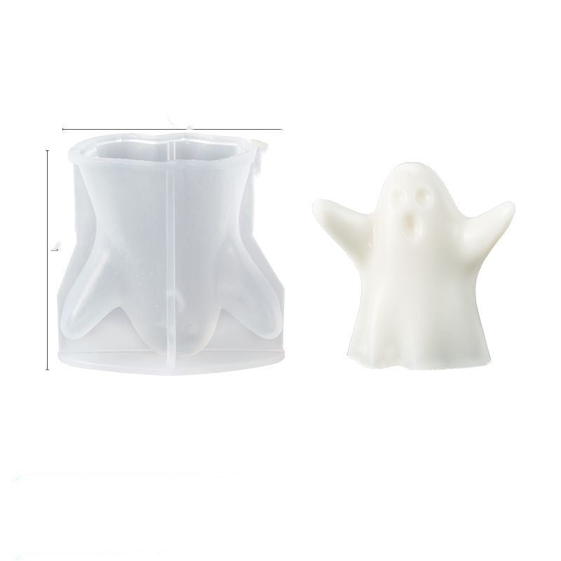 Halloween Cloak Ghost Epoxy Silicone Mold, Silicone candle molds, Christmas tree candle molds, Halloween pumpkin candle molds, Easter egg candle molds, Animal candle molds, Sea creature candle molds, Fruit candle molds, Geometric candle molds, Abstract candle molds, DIY candle making molds,