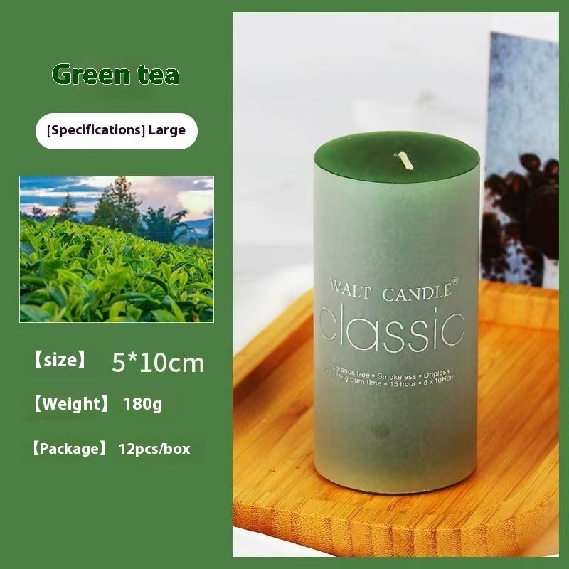 Cylindrical Color Aromatherapy Candle Brilliant Fragrance Candle Smokeless Candles, candles, decognomes