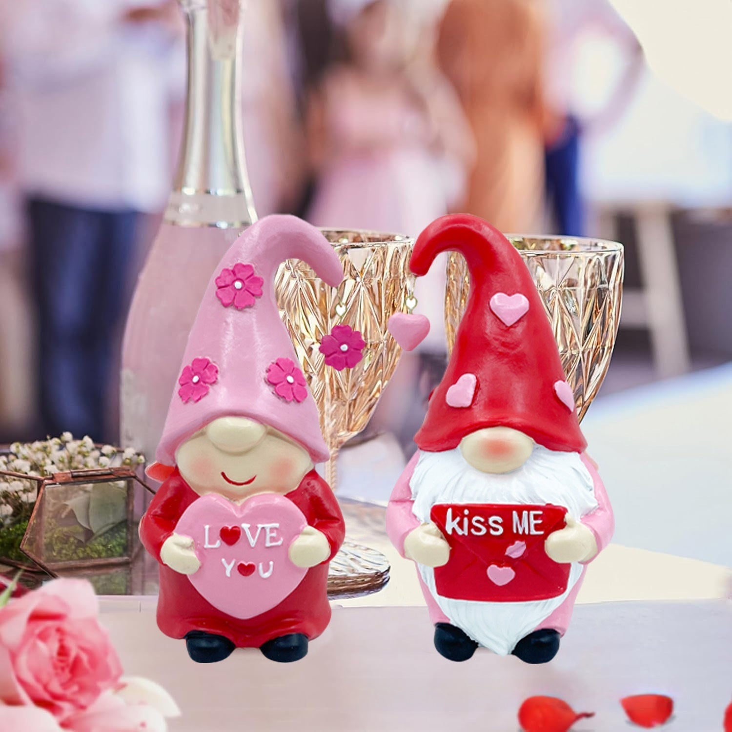 Valentine's Day Love Rudolf Couple Decoration