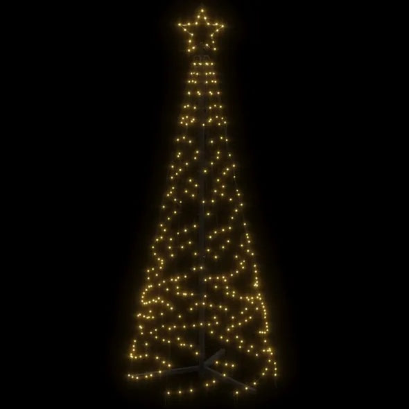 Hristmas Cone Tree Warm White 200 LEDs 2x6 Ft