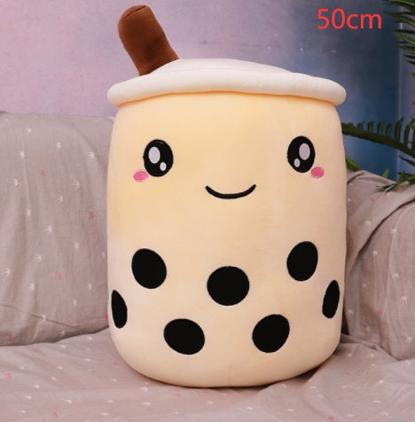 Cute Fruit Drink Plush Soft Strawberry Milk Tea Stuffed Animals