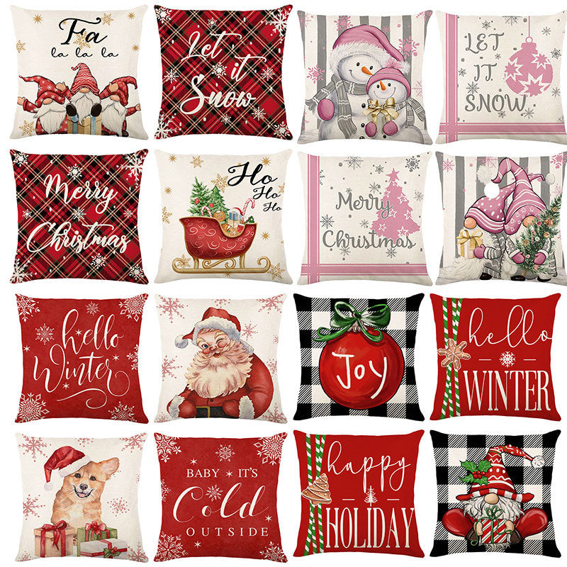 Christmas pillow covers, Holiday pillowcases, Festive cushion covers, Xmas decorative pillowcases, Santa Claus pillow covers, Snowflake pillowcases, Reindeer cushion covers, Seasonal throw pillowcases, Christmas-themed pillow covers, Winter decor pillowcases, Christmas cushion covers, Red and green pillowcases, Snowman pillow covers, Festive throw pillowcases, Decorative holiday pillow covers, Seasonal decorative pillowcases, Christmas home decor pillow covers,
