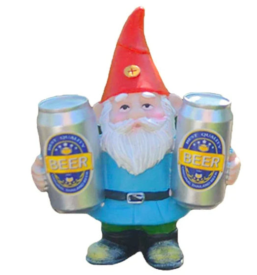 Drinking Beer Garden Gnomes Decoration Sofa Statue