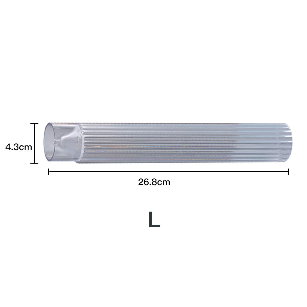 Vertical striped pointed long pole candle mould