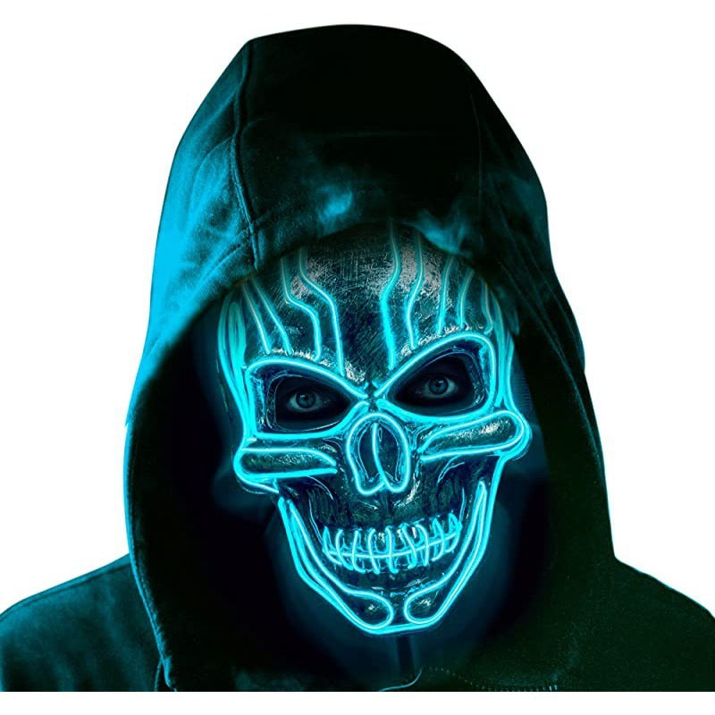 Halloween Luminous Mask With EL Wi 3 Flashing Modes